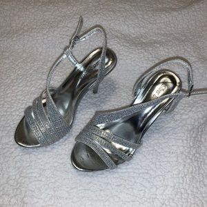 Silver slipper silver heels